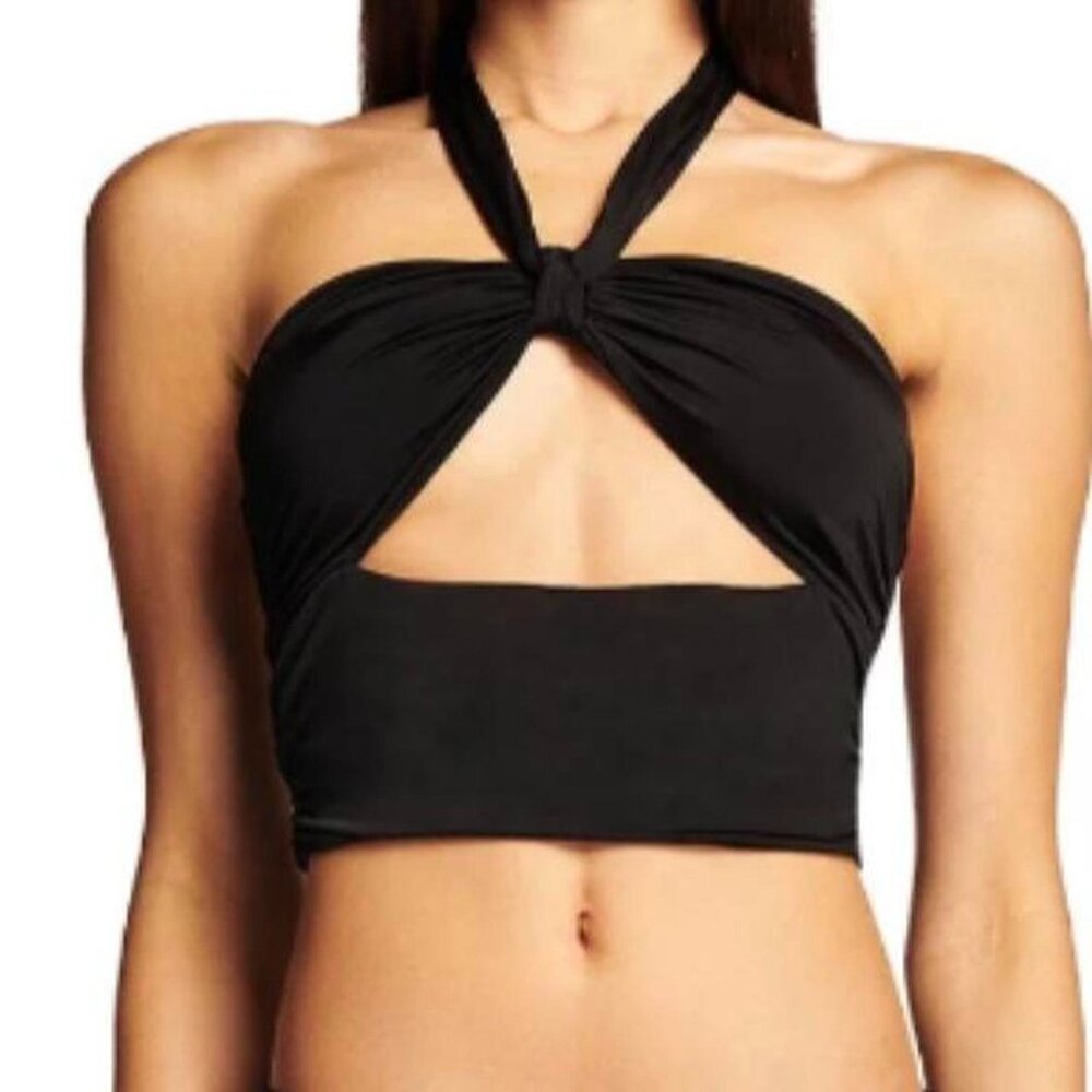 Iamgia black Isabella halter top